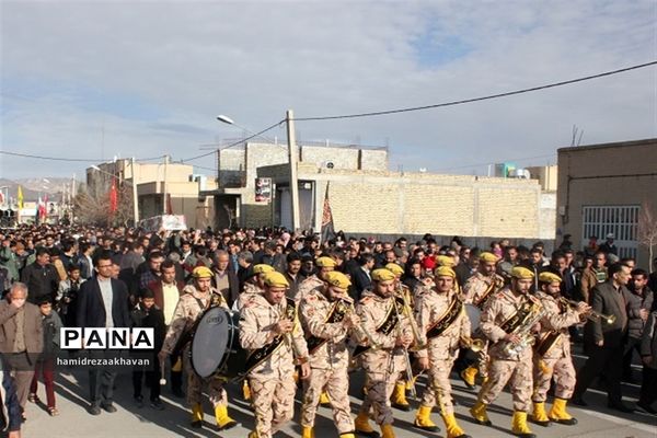 تشییع پیکر شهید سانحه هوایی تهران در بهاباد