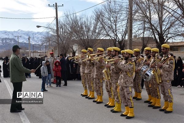 تشییع پیکر شهید سانحه هوایی تهران در بهاباد