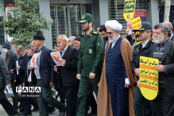 راهپیمایی حمایت از اقتدار جمهوری اسلامی در قائم‌شهر