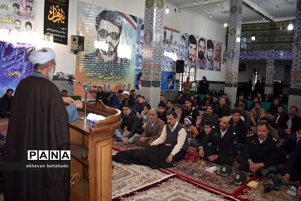 گرامیداشت سردار شهید سلیمانی و دانشجوی شهید امیرحسین قربانی بهابادی در روستای  بنستان بهاباد