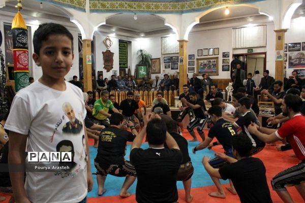 مراسم بزرگداشت سردار شهید حاج قاسم سلیمانی در محل زورخانه مالک اشتر بیرجند