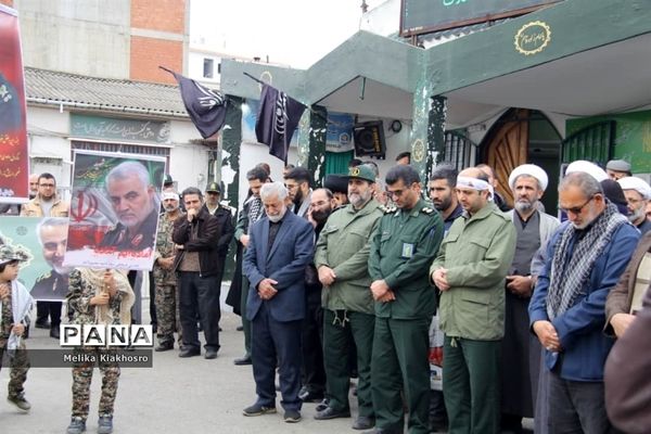 عزاداری هفتمین روز شهادت سردار سلیمانی در محمودآباد