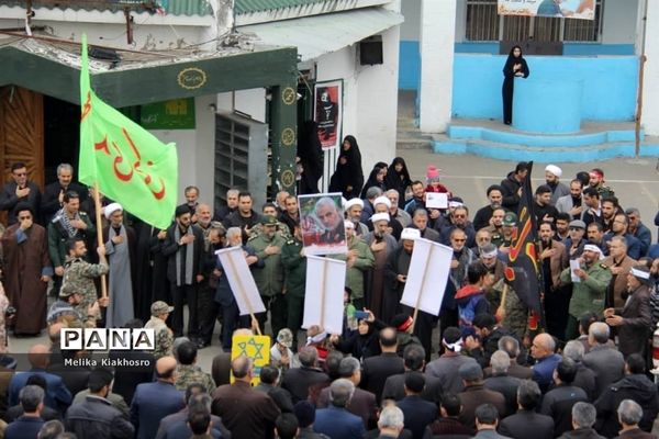 عزاداری هفتمین روز شهادت سردار سلیمانی در محمودآباد