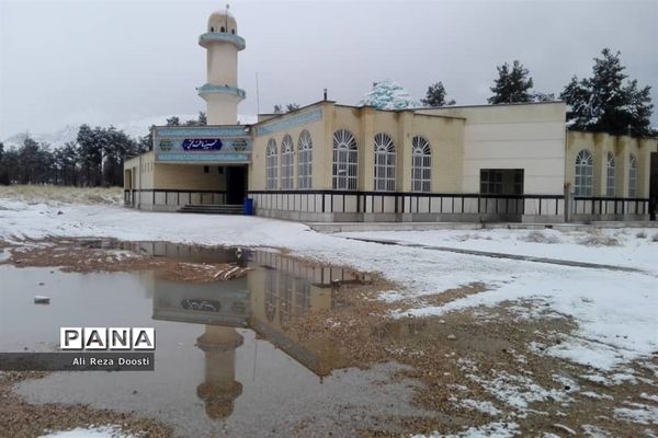 بارش نخستین برف زمستانی در شیراز