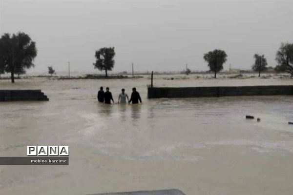 خسارت سنگین سیلاب به جنوب سیستان و بلوچستان