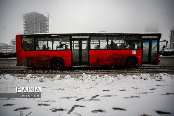 بارش برف زمستانی در تهران