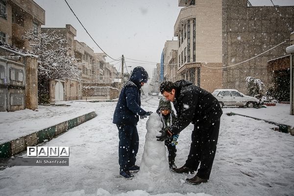 بارش برف زمستانی در تهران