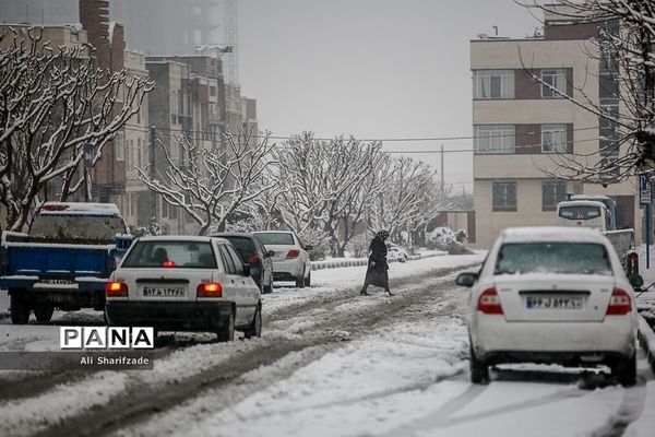 بارش برف زمستانی در تهران