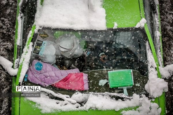 بارش برف زمستانی در تهران