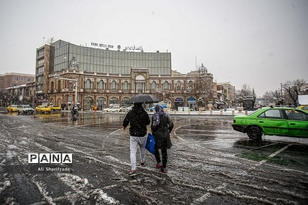 بارش برف زمستانی در تهران