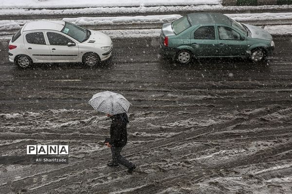 بارش برف زمستانی در تهران