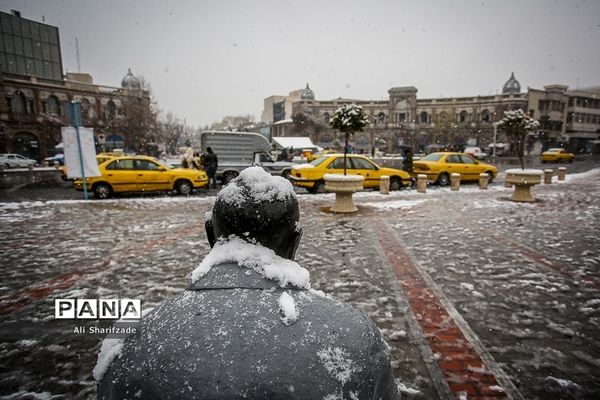 بارش برف زمستانی در تهران