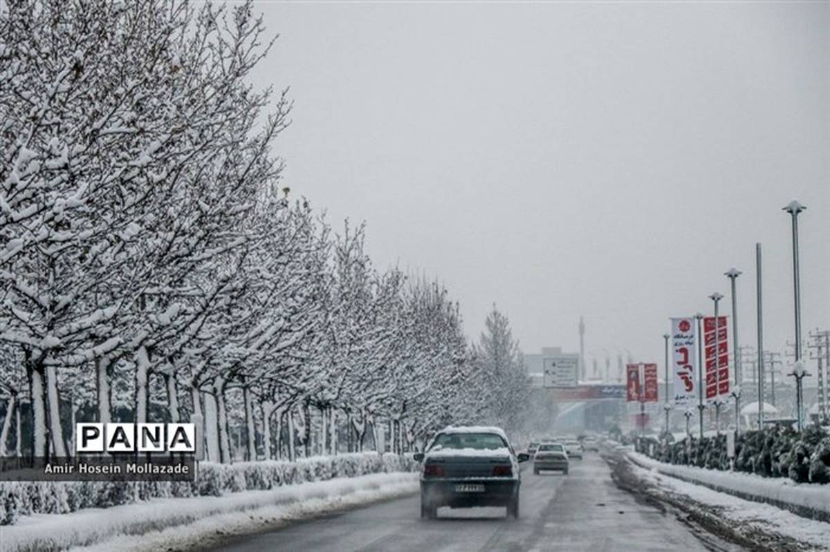 بارش باران و برف در 12 استان