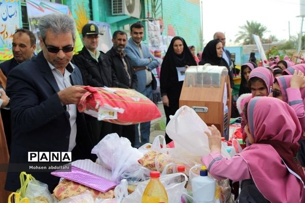 سیل مهربانی  در دبستان دخترانه شهید دانشگر سعدآباد