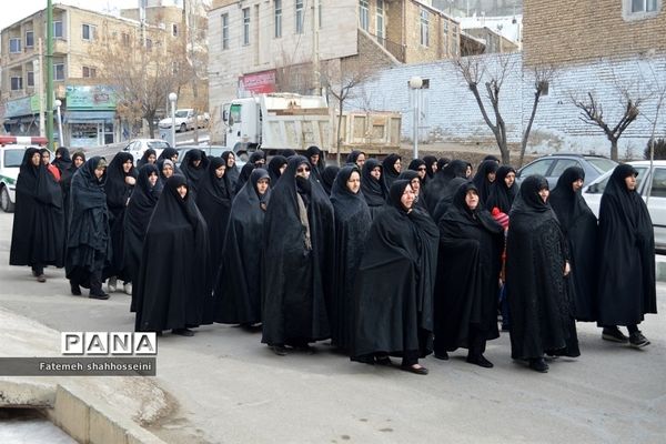 عزاداران فاطمی در شهرستان فیروزکوه