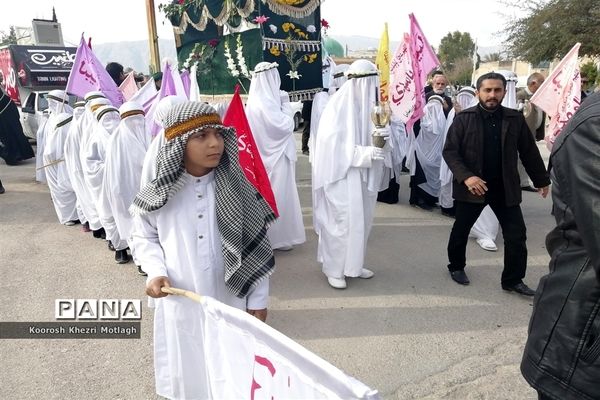 تشییع نمادین پیکرمطهر حضرت فاطمه (س) در شهرستان کازرون