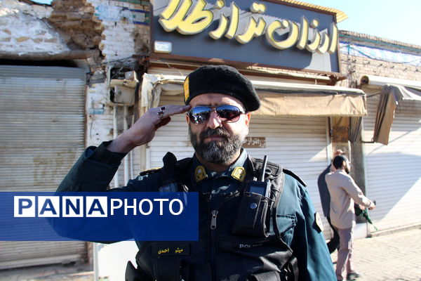 مراسم وداع با ۷ پیکر شهید گمنام هشت سال دفاع مقدس