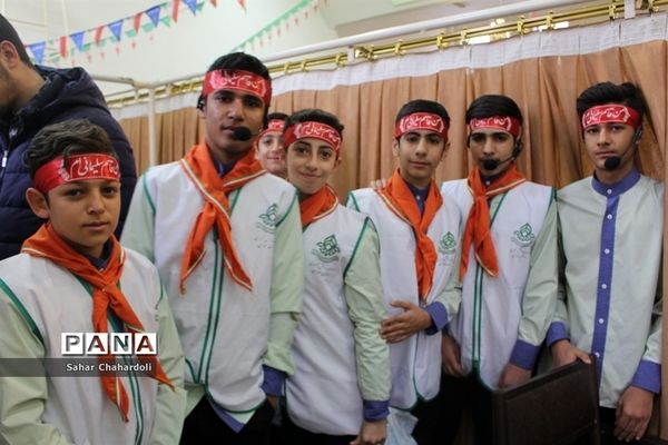 مراسم گرامیداشت پیروزی انقلاب اسلامی و چهلمین روز شهادت سردار سلیمانی با محوریت سازمان دانش آموزی