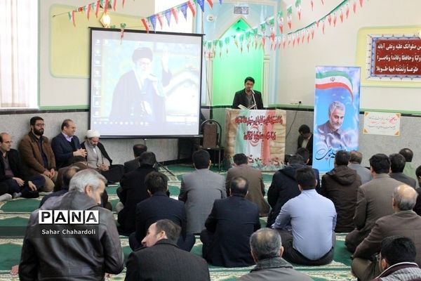 مراسم گرامیداشت پیروزی انقلاب اسلامی و چهلمین روز شهادت سردار سلیمانی با محوریت سازمان دانش آموزی