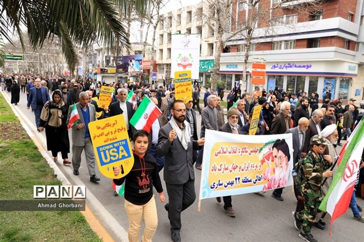 مسیرهای راهپیمایی ۲۲ بهمن در مازندران