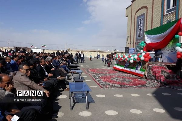 افتتاح آموزشگاه ۹ کلاسه شهید کرامت الله موسوی در نی ریز
