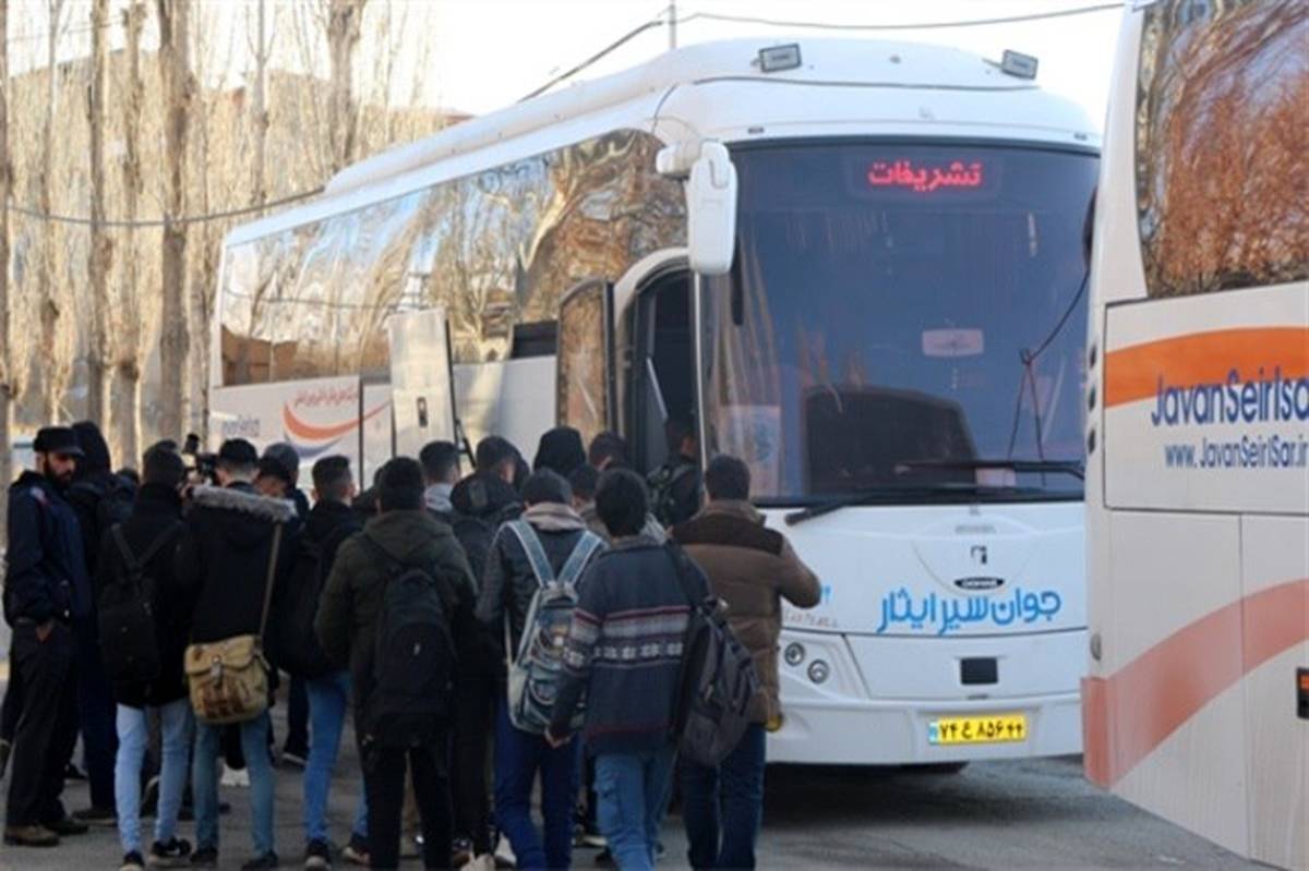 دانش آموزان فیروزکوهی در راه مناطق عملیاتی جنوب کشور