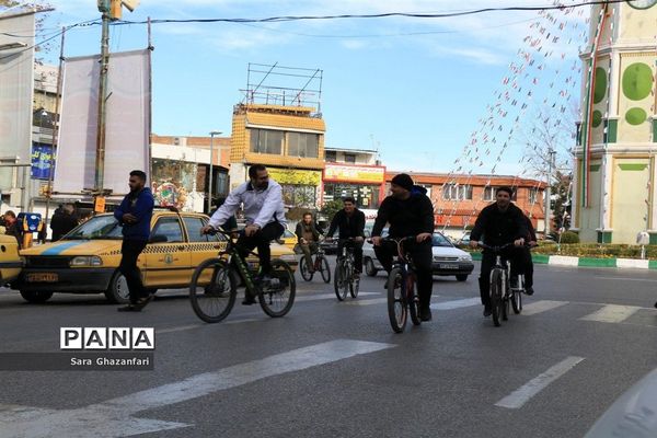 همایش دوچرخه‌سواری در ساری