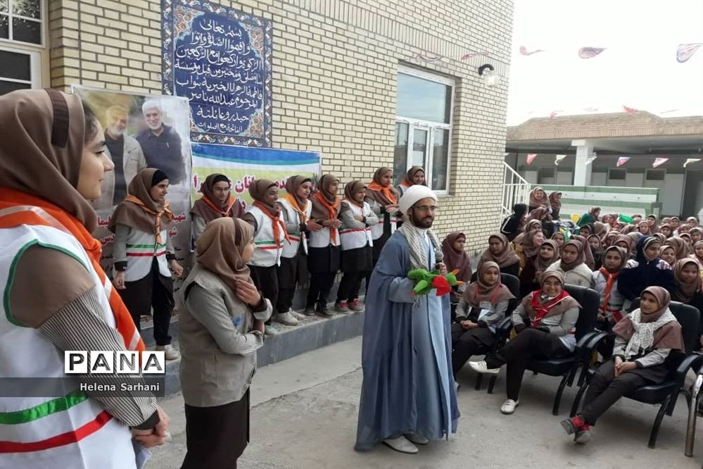 برپایی جشن انقلاب و یادواره شهادت حاج قاسم سلیمانی در ملاشیه اهواز