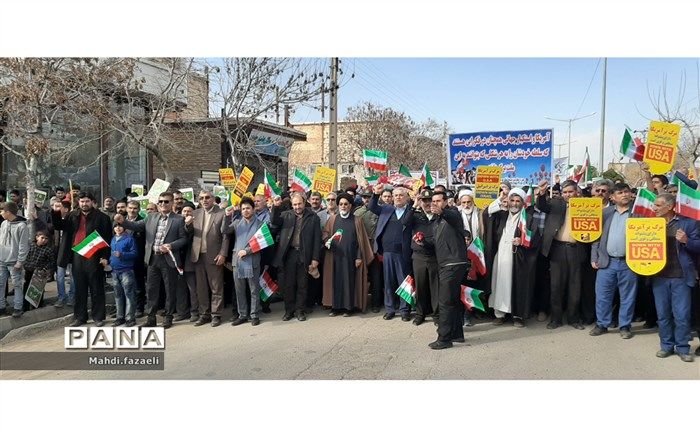 حضور پرشورمردم شهرستان جوین درراهپیمایی22بهمن