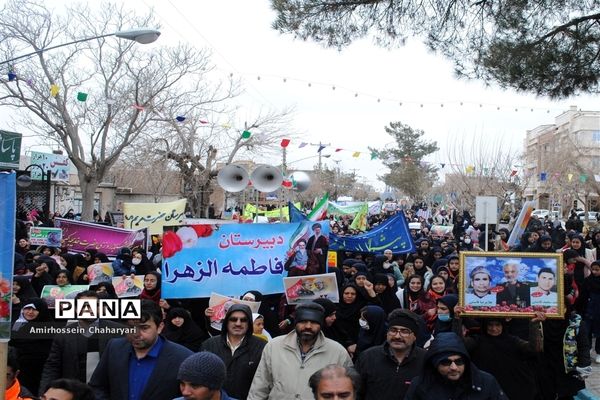 راهپیمایی باشکوه 22 بهمن در تایباد