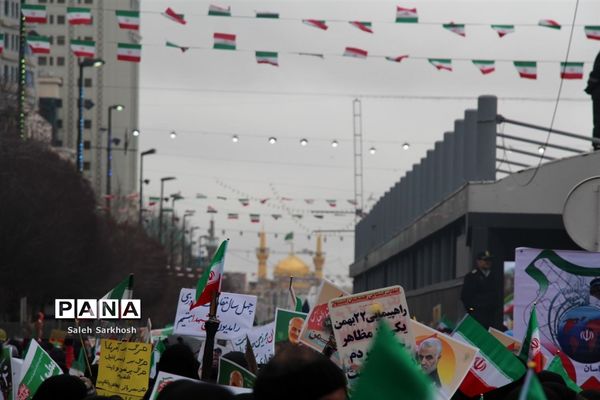 راهپیمایی یوم الله 22 بهمن ماه  در مشهد