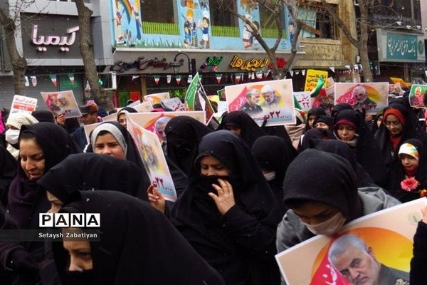 راهپیمایی یوم الله 22 بهمن ماه درخراسان شمالی