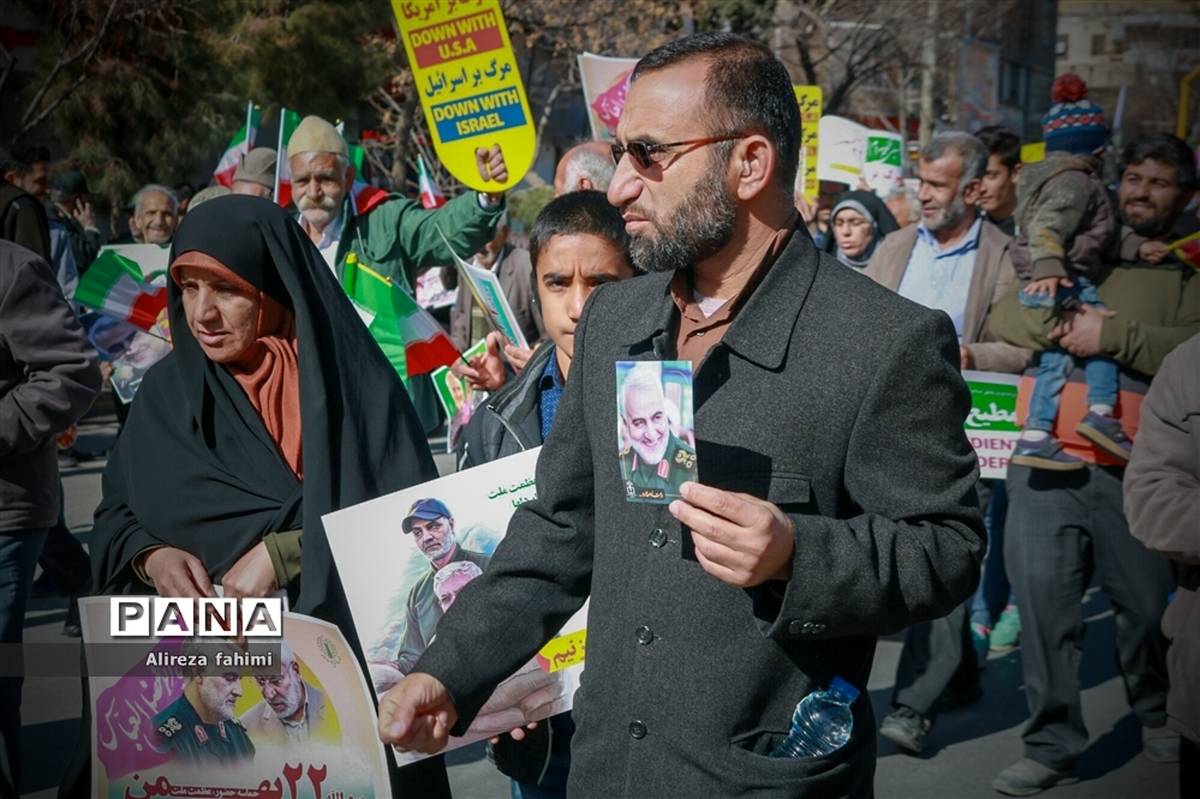 اربعین سردار شهید حاج قاسم سلیمانی همزمان با راهپیمایی چهل و یکمین سال پیروزی انقلاب اسلامی