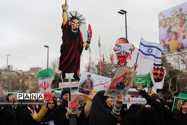 راهپیمایی 22 بهمن در مشهد
