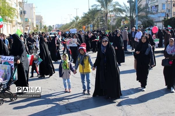 راهپیمایی 22 بهمن در بوشهر