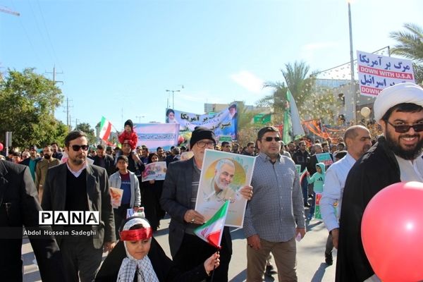 راهپیمایی 22 بهمن در بوشهر