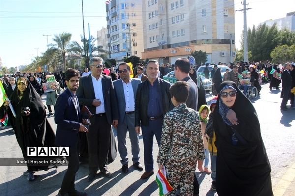 راهپیمایی 22 بهمن در بوشهر