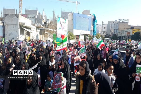 راهپیمایی 22 بهمن و اربعین شهادت حاج قاسم سلیمانی در کازرون