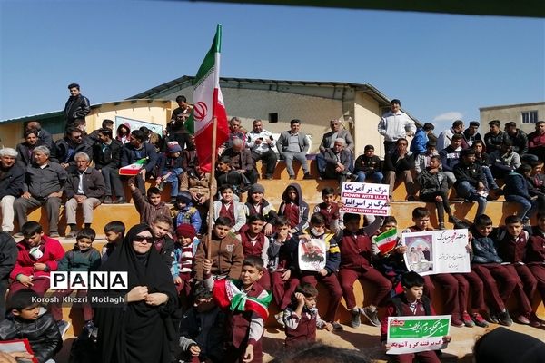 راهپیمایی 22 بهمن و اربعین شهادت حاج قاسم سلیمانی در کازرون