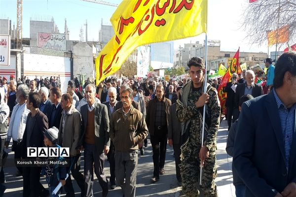 راهپیمایی 22 بهمن و اربعین شهادت حاج قاسم سلیمانی در کازرون