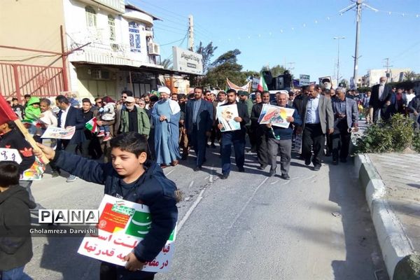 راهپیمایی 22 بهمن در دلوار