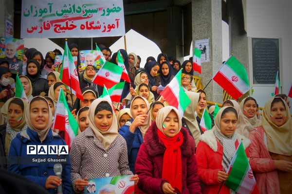 راهپیمایی 22 بهمن سلیمانی در شهرستان های استان گلستان