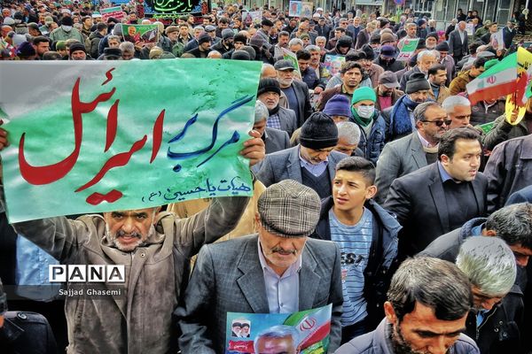 راهپیمایی 22 بهمن سلیمانی در شهرستان های استان گلستان