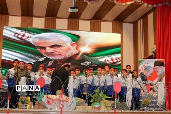 آیین بزرگداشت سردار سلیمانی در قزوین