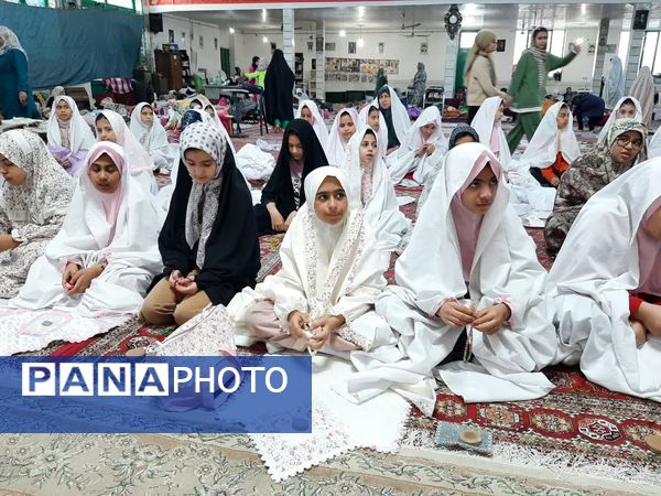 دومین روز از اعتکاف دانش‌آموزی در مسجد امام حسن شهرستان گالیکش