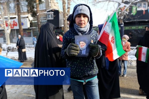 برگزاری راهپیمایی ۲۲ بهمن ماه در شهرستان نیشابور 