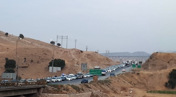 حضور پرشور زائرین اربعین حسینی در موکب دانش‌آموزی «عشاق الحسین» شهرستان هلیلان