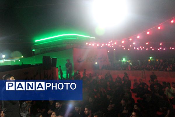 مراسم عزاداری شب سوم محرم در هیات مکتب‌‌الزهرا شهرستان حاجی‌‌آباد