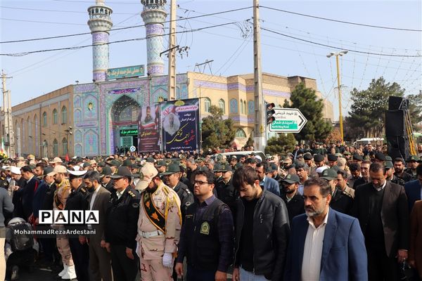 تشیع پیکر سرباز شهید امنیت درشهرستان قرچک