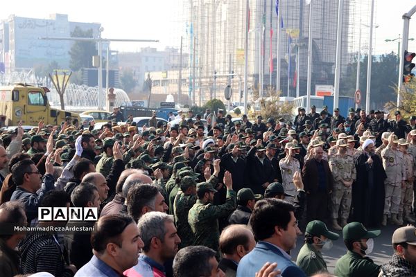 تشیع پیکر سرباز شهید امنیت درشهرستان قرچک